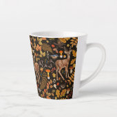 Tasse Latte Dans les bois / Cerf d'automne sur noir (Droite)