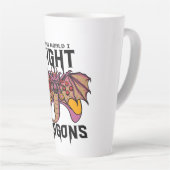 Tasse Latte Dans Mon Monde, Je Lutte Contre Les Dragons (Angle droit)