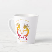 Tasse Latte Danse Amour Jouer Profitez de la vie (Angle gauche)