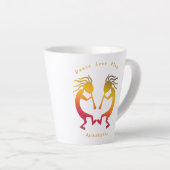 Tasse Latte Danse Amour Jouer Profitez de la vie (Angle droit)