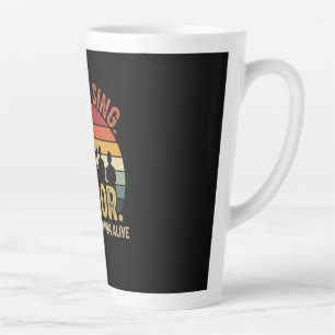 Tasse Latte Danse Chanter Honneur Célébration Culturelle Vinta