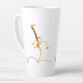 Tasse Latte DANSER AUTOUR DE MAUVAIS GIRAFFE "STUFF" par Jeff  (Angle gauche)