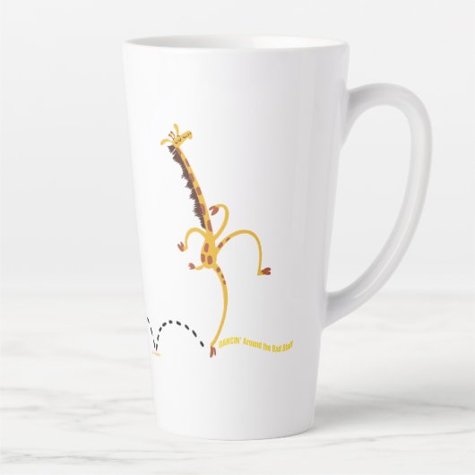 Tasse Latte DANSER AUTOUR DE MAUVAIS GIRAFFE "STUFF" par Jeff  (Droite)