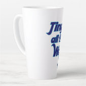 Tasse Latte Danseur du ventre bleu (Angle gauche)