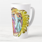 Tasse Latte Danseurs du Festival mexicain de Ceviche 2549 (Angle droit)