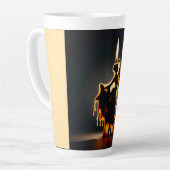 Tasse Latte Danseuse de flamenco (Angle gauche)