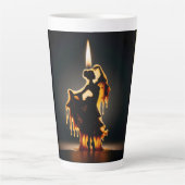 Tasse Latte Danseuse de flamenco (Devant)