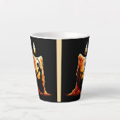 Tasse Latte Danseuse de flamenco (Devant)