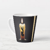 Tasse Latte Danseuse de flamenco (Angle gauche)