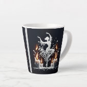Tasse Latte Danseuse de flamenco (Angle droit)