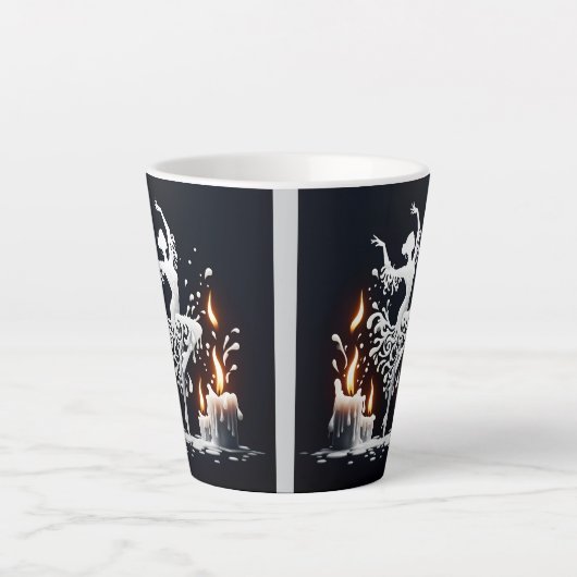 Tasse Latte Danseuse de flamenco (Devant)