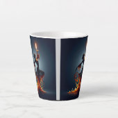 Tasse Latte Danseuse de flamenco (Devant)