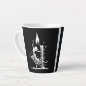 Tasse Latte Danseuse de flamenco (Angle gauche)
