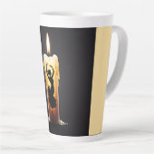 Tasse Latte Danseuse de flamenco (Angle droit)
