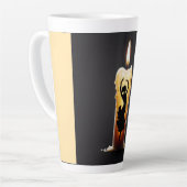 Tasse Latte Danseuse de flamenco (Angle gauche)