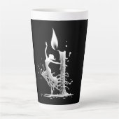 Tasse Latte Danseuse de flamenco (Devant)