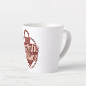 Tasse Latte Dark Love Quote with Chains and Heart (Angle droit)