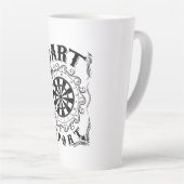 Tasse Latte Dart est mon sport (Angle droit)