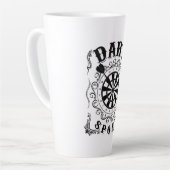Tasse Latte Dart est mon sport (Angle gauche)