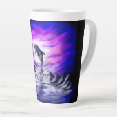 Tasse Latte Dauphin clair de lune (Angle droit)