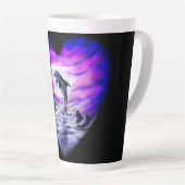 Tasse Latte Dauphin clair de lune (Angle droit)