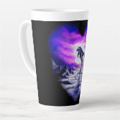 Tasse Latte Dauphin clair de lune (Angle gauche)