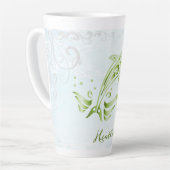 Tasse Latte Dauphin vert Bouge Latte personnalisée (Angle gauche)
