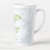 Tasse Latte Dauphin vert Bouge Latte personnalisée (Droite)