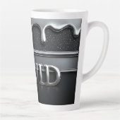 Tasse Latte David Nom en Métal Liquide Chrome (Droite)