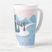 Tasse Latte De beaux paysages enneigés (Angle droit)