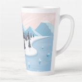 Tasse Latte De beaux paysages enneigés (Droite)