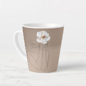 Tasse Latte De Belles Lignes, Magnolia (Angle gauche)
