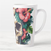 Tasse Latte Décay tropicale : Fleur et os (Droite)