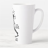 Tasse Latte Déclaration de voyageur solo confiant  (Droite)