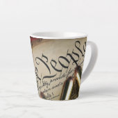 Tasse Latte Déclaration d'indépendance (Angle droit)
