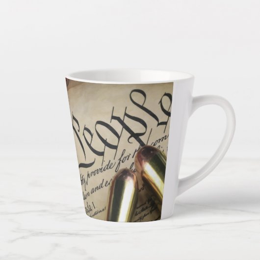 Tasse Latte Déclaration d'indépendance (Droite)