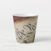Tasse Latte Déclaration d'indépendance (Devant)