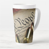Tasse Latte Déclaration d'indépendance (Angle droit)