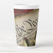Tasse Latte Déclaration d'indépendance (Devant)