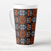 Tasse Latte Décor intérieur inca Aztec (Angle gauche)