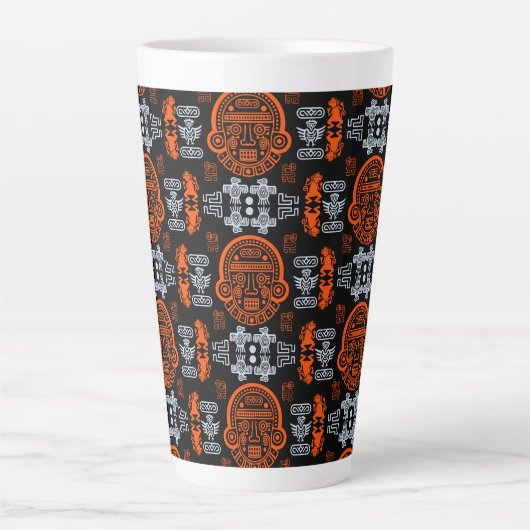 Tasse Latte Décor intérieur inca Aztec (Devant)