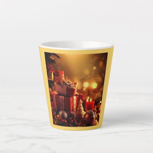 Tasse Latte Décorations de Noël 3 (Devant)