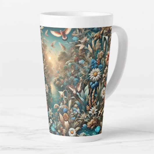 Tasse Latte Découvrez l'enchantement dans chaque sip (Angle droit)