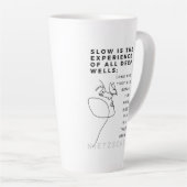 Tasse Latte Deep Soul Introvert philosophie citation Nietzsche (Angle droit)
