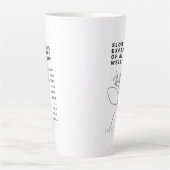 Tasse Latte Deep Soul Introvert philosophie citation Nietzsche (Devant)