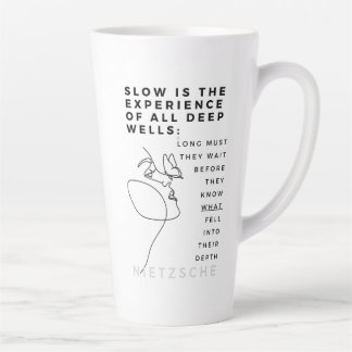 Tasse Latte Deep Soul Introvert philosophie citation Nietzsche