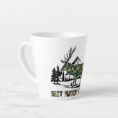 Tasse Latte Deer Hunter | Pun | Meilleur papa | Camouflage (Angle gauche)