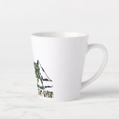 Tasse Latte Deer Hunter | Pun | Meilleur papa | Camouflage (Droite)