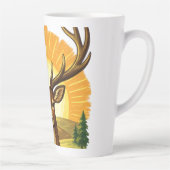 Tasse Latte Deer with Antlers Sunset Forest Hunter Gift (Droite)