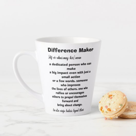 Tasse Latte Définition de facteur de différence Inspirationnel (En situation)